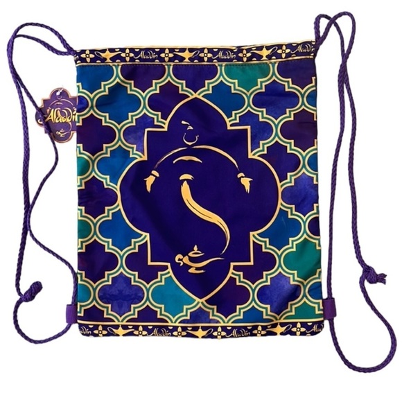 Disney Aladdin The Broadway Musical Drawstring Cinch Sack Knapsack, Backpack Bag - Picture 1 of 9